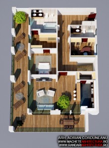 Randari 3D Interior Ansamblu Apartamente Complex
