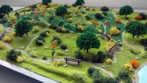 Macheta geografica amenajare parc