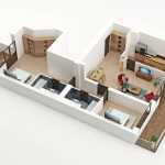 randare 3d interior apartament