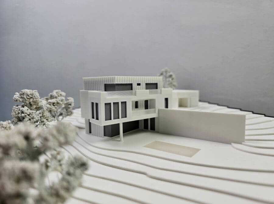 machetă arhitecturală casa alba