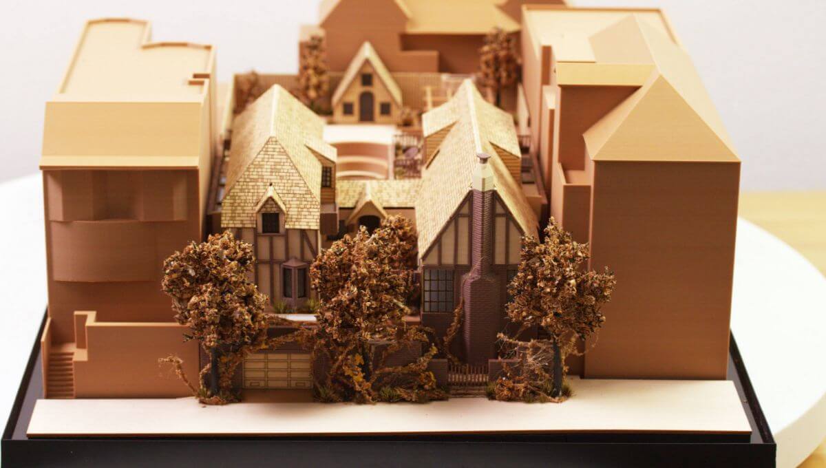 macheta casa stil tudor