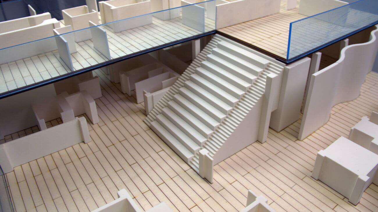 macheta interior cladire