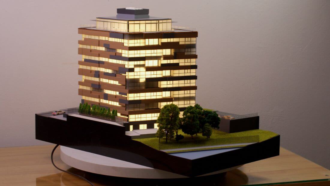 macheta arhitectura bloc locuinte