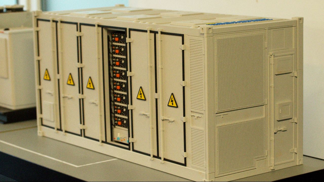 Machetă sistem energetic containerizat