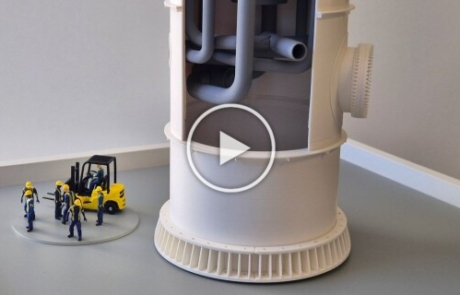 Model de reactor industrial