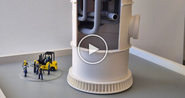 Model de reactor industrial